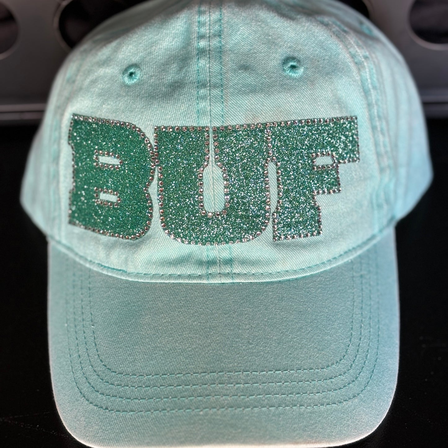 Adjustable Pastel Baseball Cap w/Bling