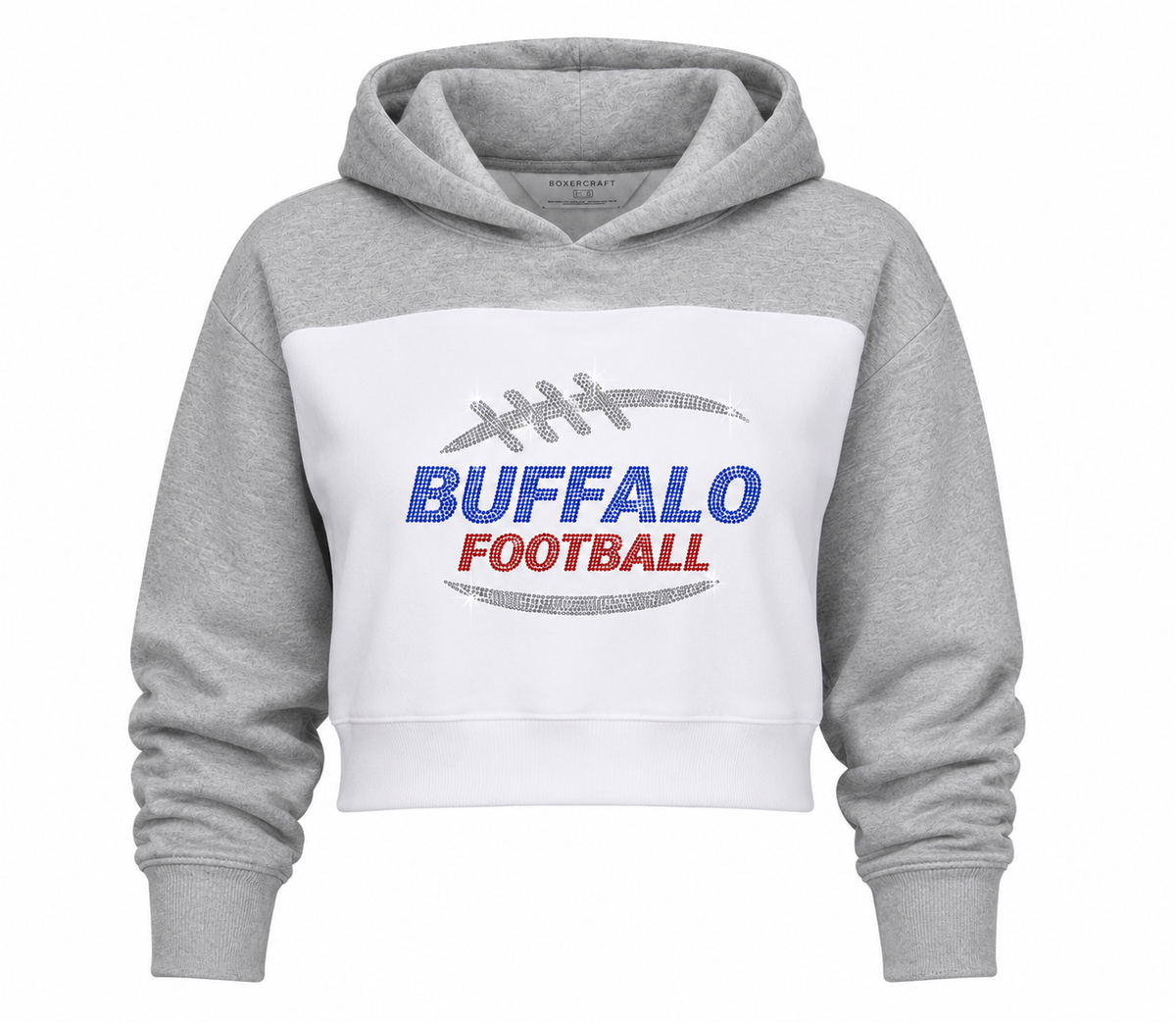 Buffalo Football Crop Hoodie