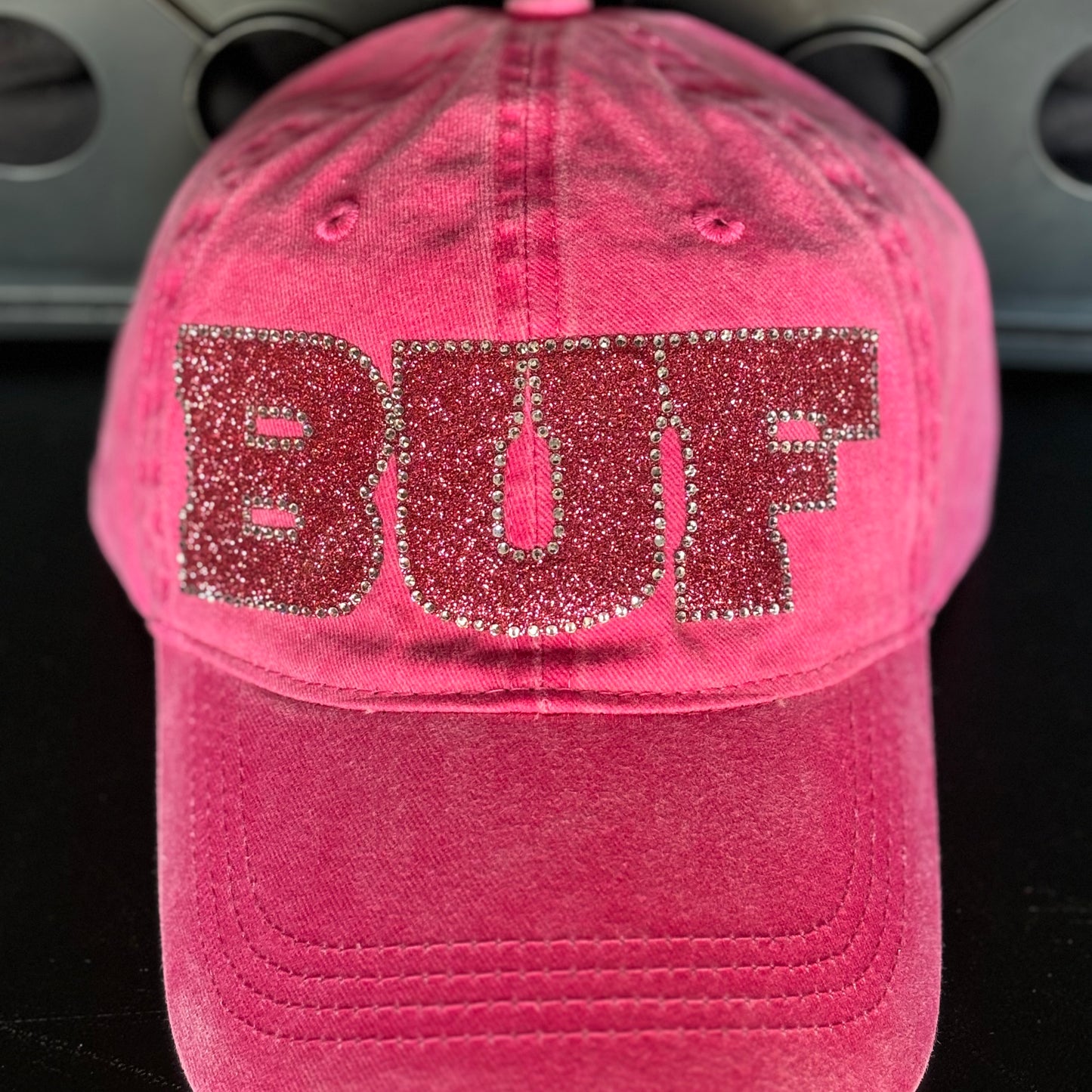 Adjustable Pastel Baseball Cap w/Bling