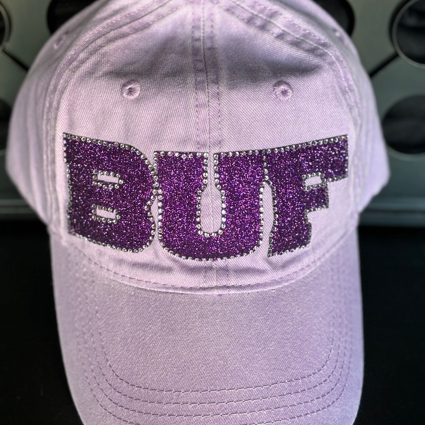 Adjustable Pastel Baseball Cap w/Bling