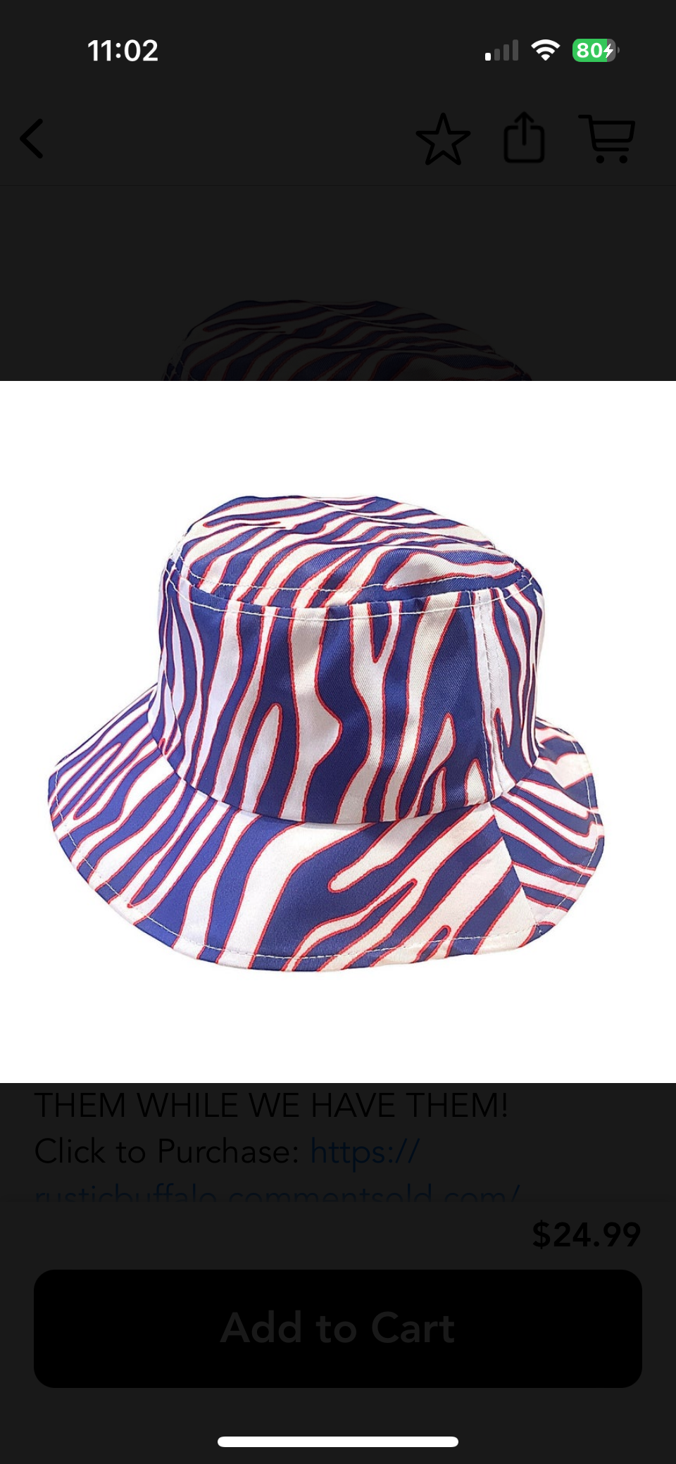 ZUBZ Bucket Hats w/Bling