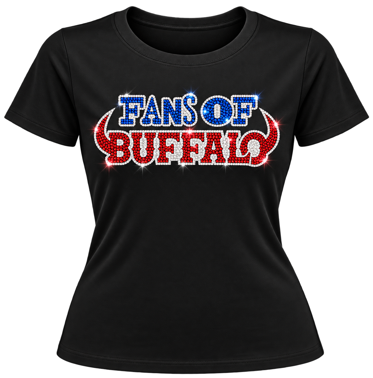 Fans Of Buffalo Crewneck Tee ⚫️