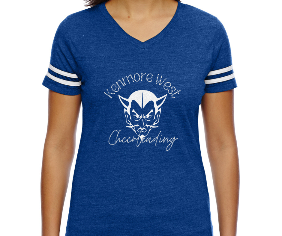 Kenmore West Cheer Football V-Neck