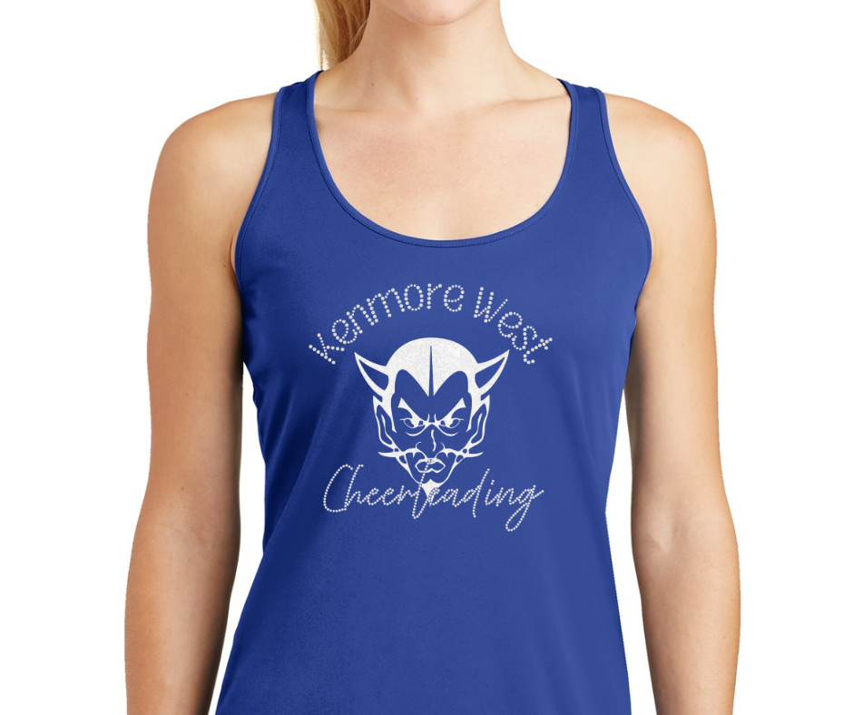 Kenmore West Cheer Razorback Performance Tank