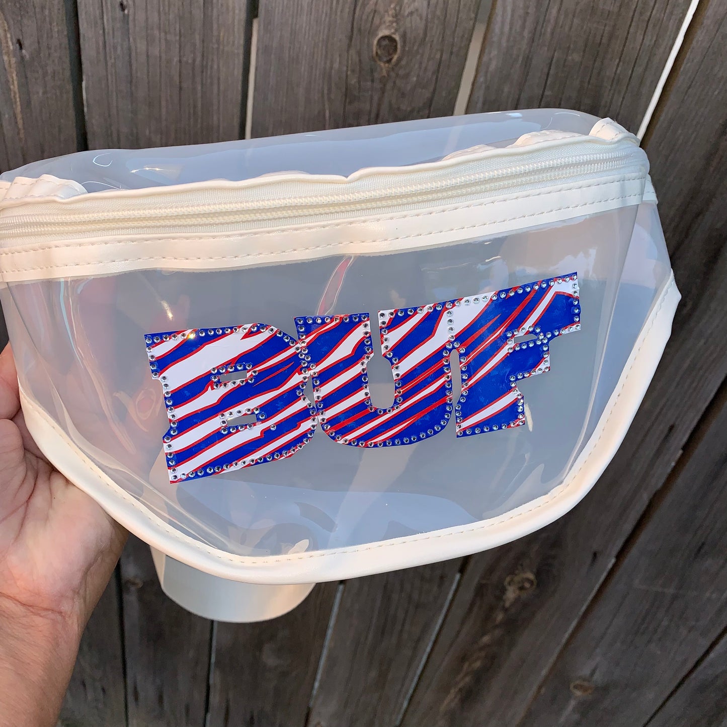 BUF white/zubaz Game Day Fanny Pack (white)