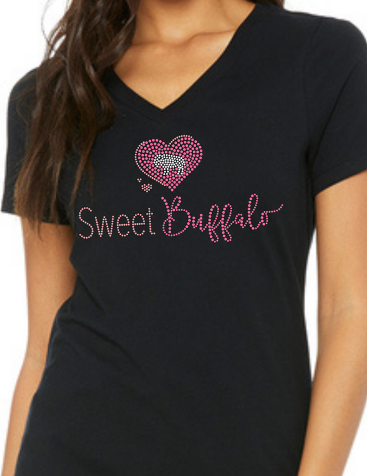 Sweet Buffalo V-Neck T-Shirt