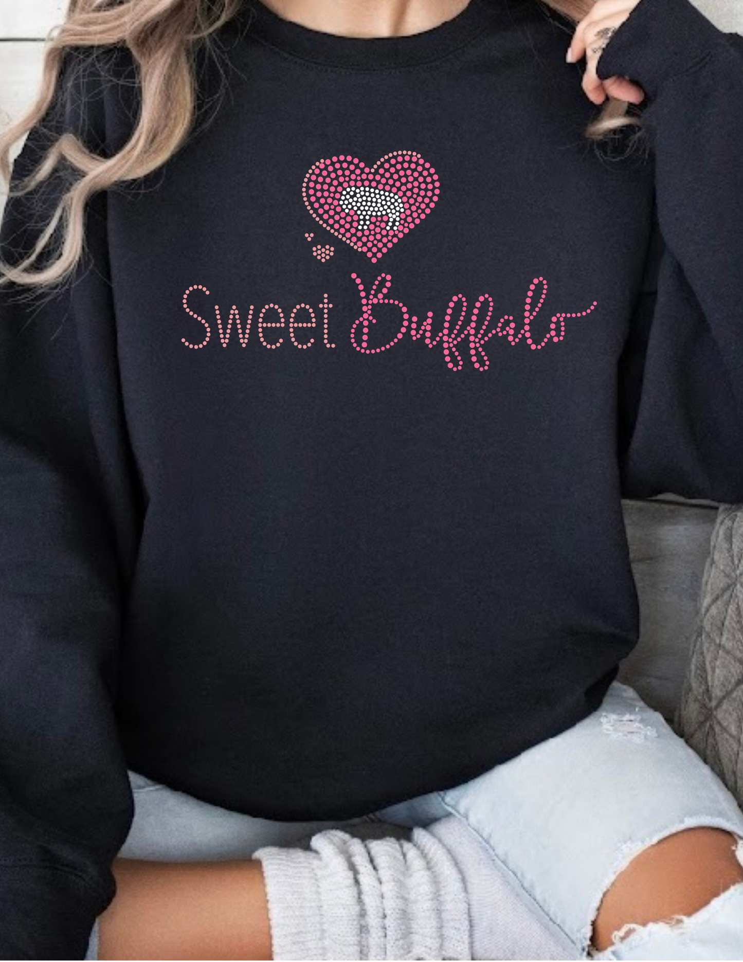 Sweet Buffalo Crew Neck Sweatshirt