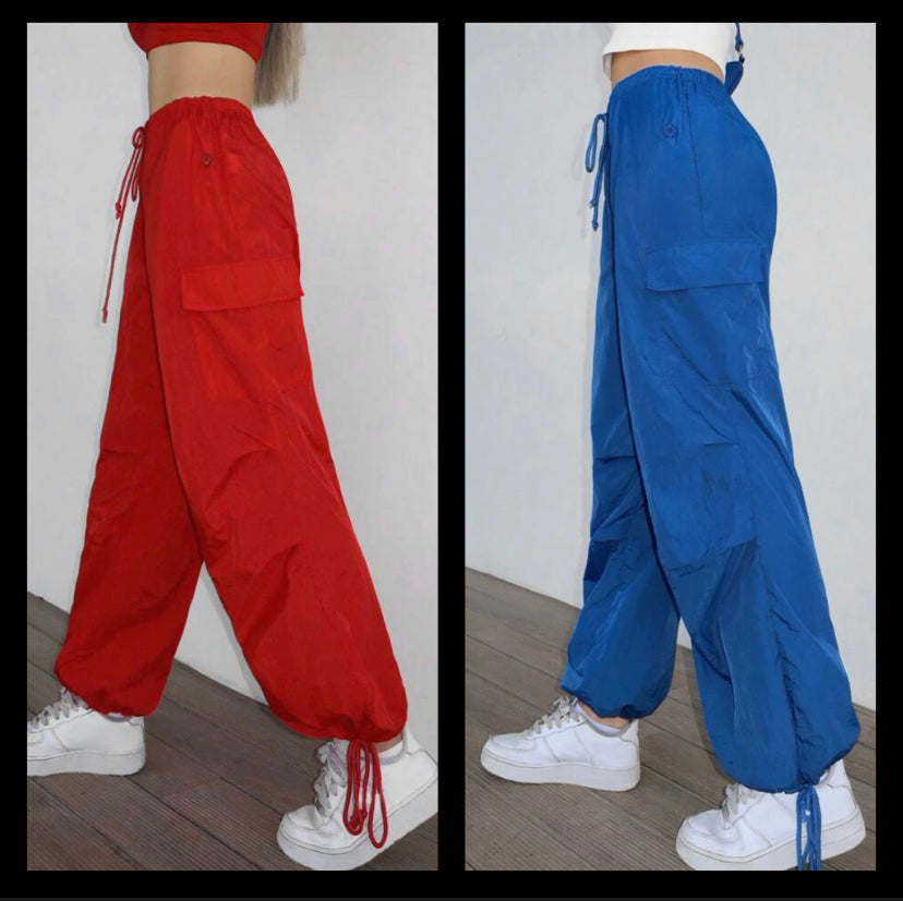 Zubz Parachute Pants - Royal