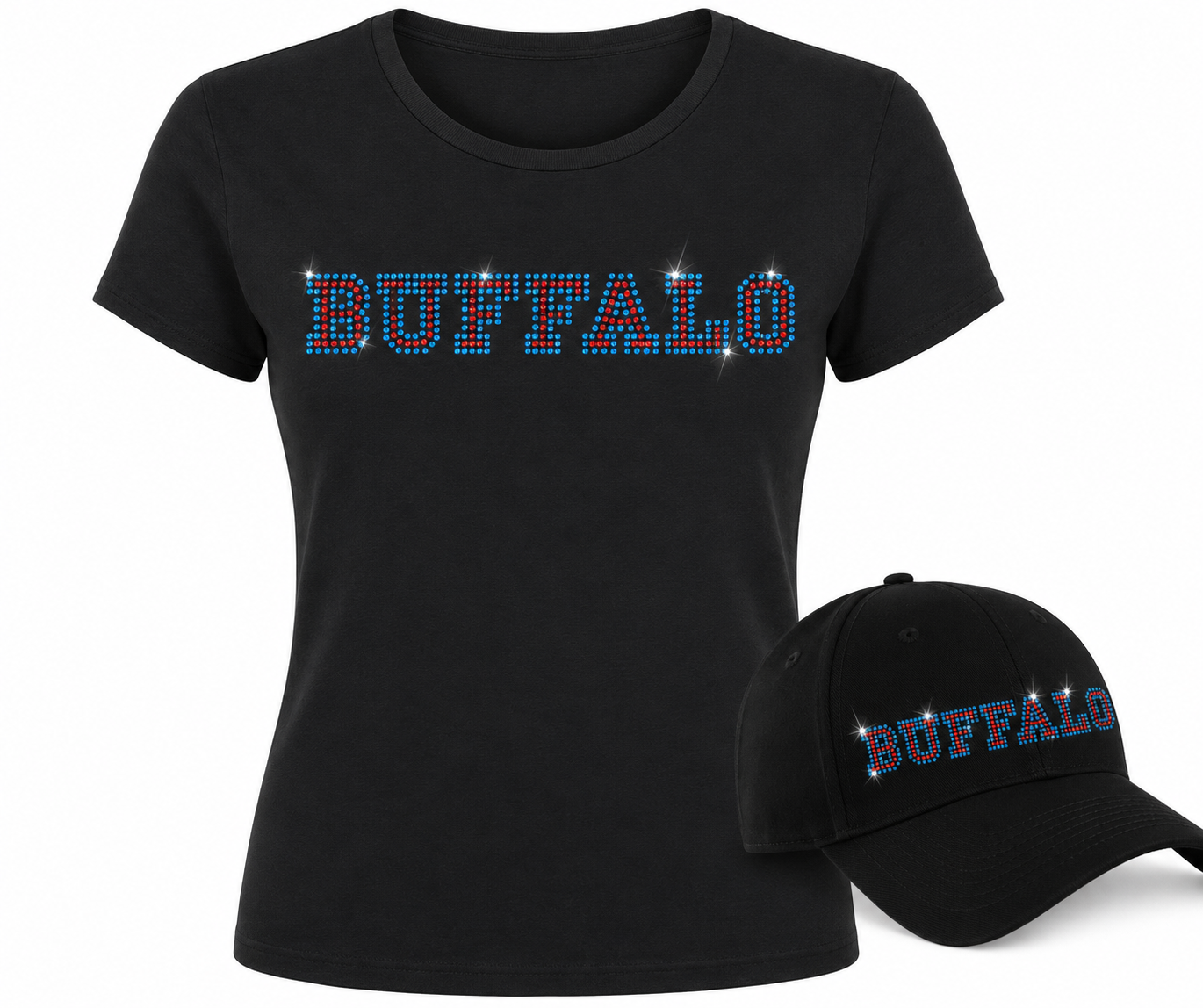 BUFFALO Crewneck T-Shirt & Hat Combo