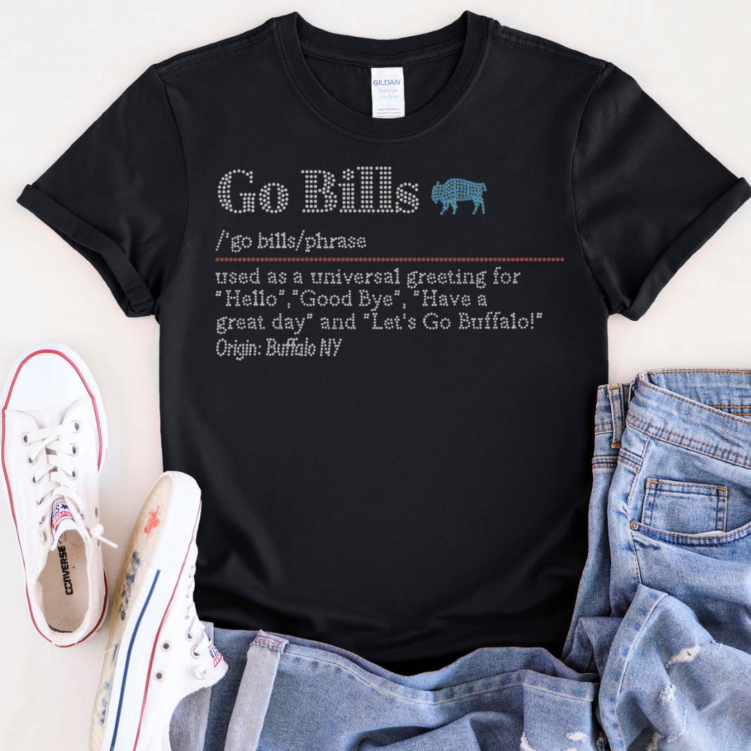 Women’s Fitted Tee Black “Go Bills”