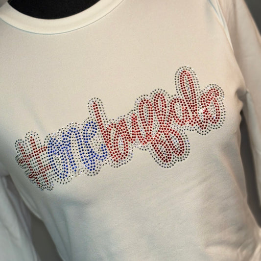 Women’s Crop LS White “#ONEBUFFALO”