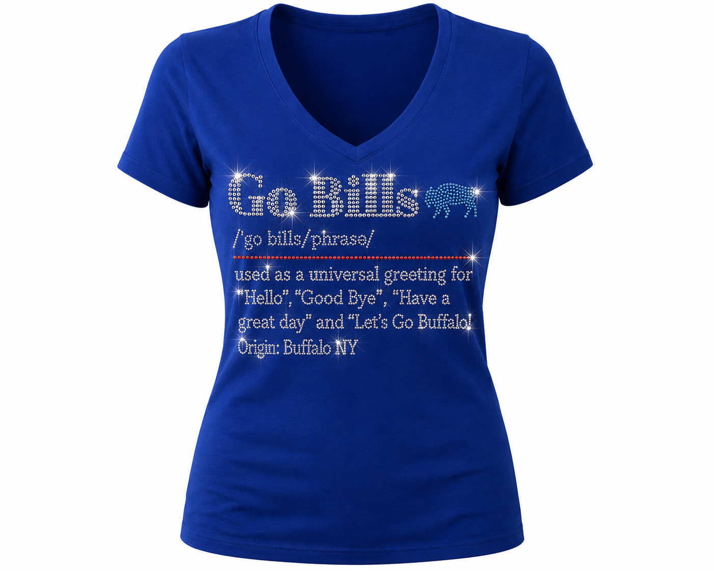 GO BILLS V-Neck T-Shirt
