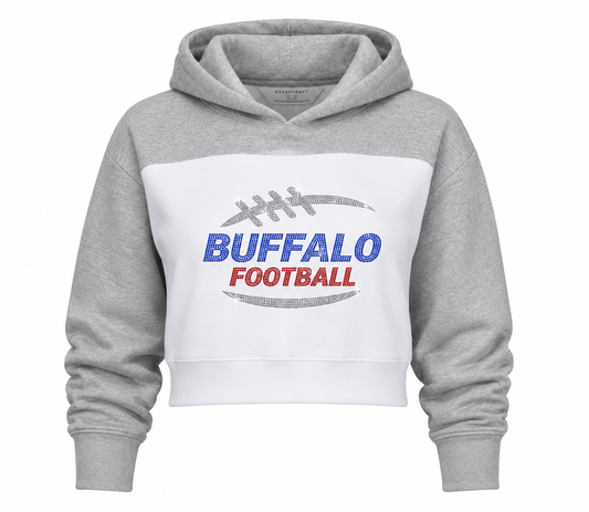 Buffalo Football Crop Hoodie