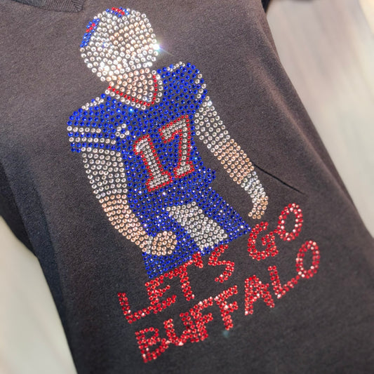 Women’s Fitted Tee Black “Let’s Go Josh”