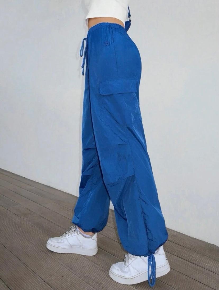 Zubz Parachute Pants - Royal