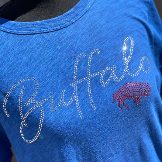 Women’s Fitted Tee Royal “Buffalo”