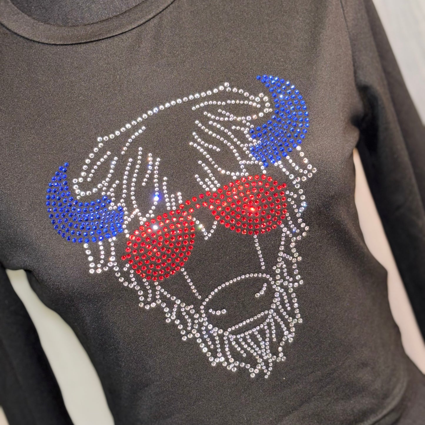 Women’s Crop LS Black “BILLY”