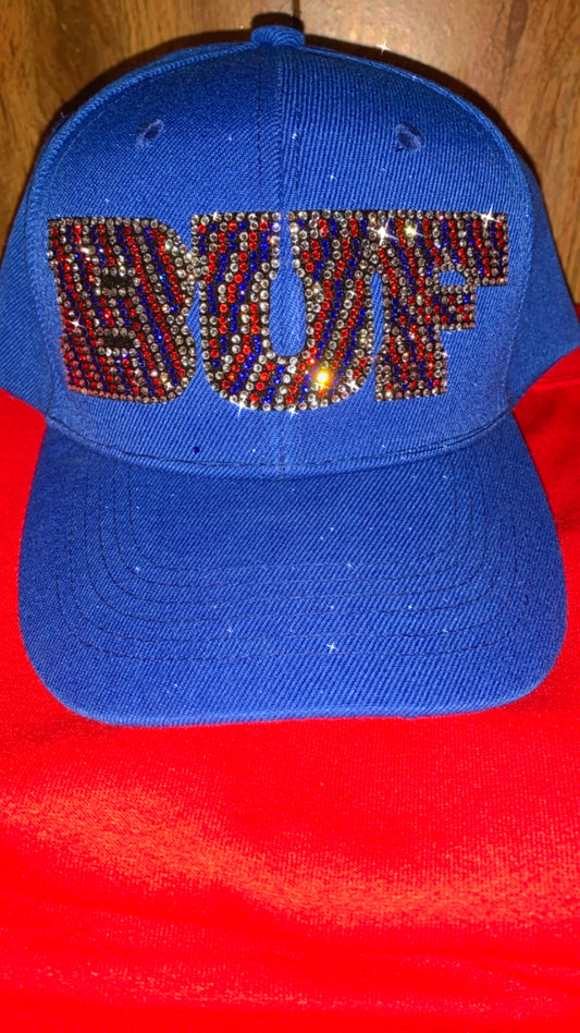 Adjustable Baseball Cap Royal w/Zubz Bling