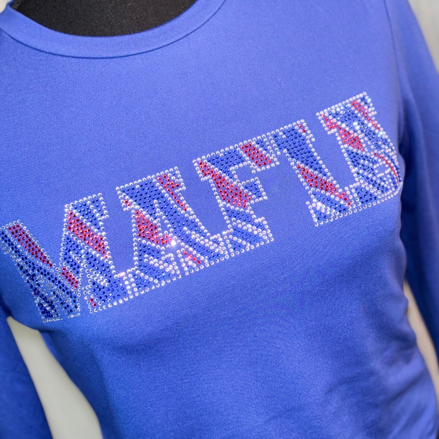 Women’s Crop LS Royal “MAFIA”