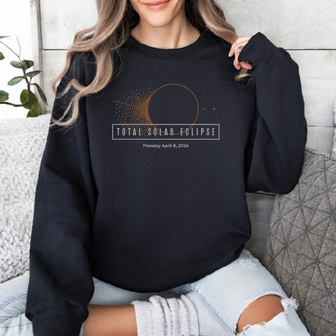 Unisex Black Crew “Total Solar Eclipse”