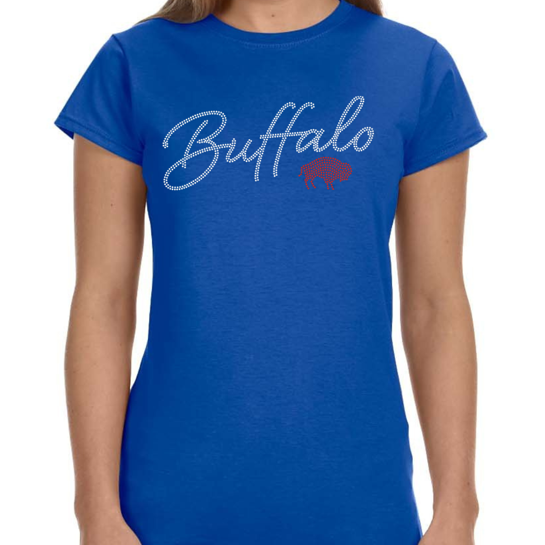 Women’s Fitted Tee Royal “Buffalo”