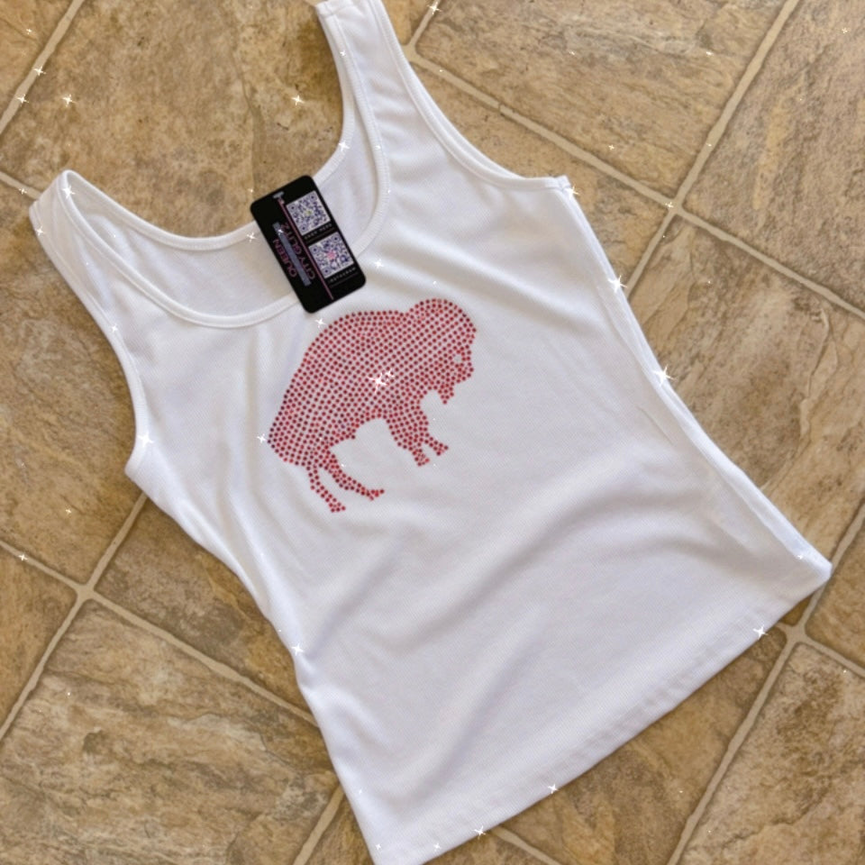Red STANDING BUFFALO Tank