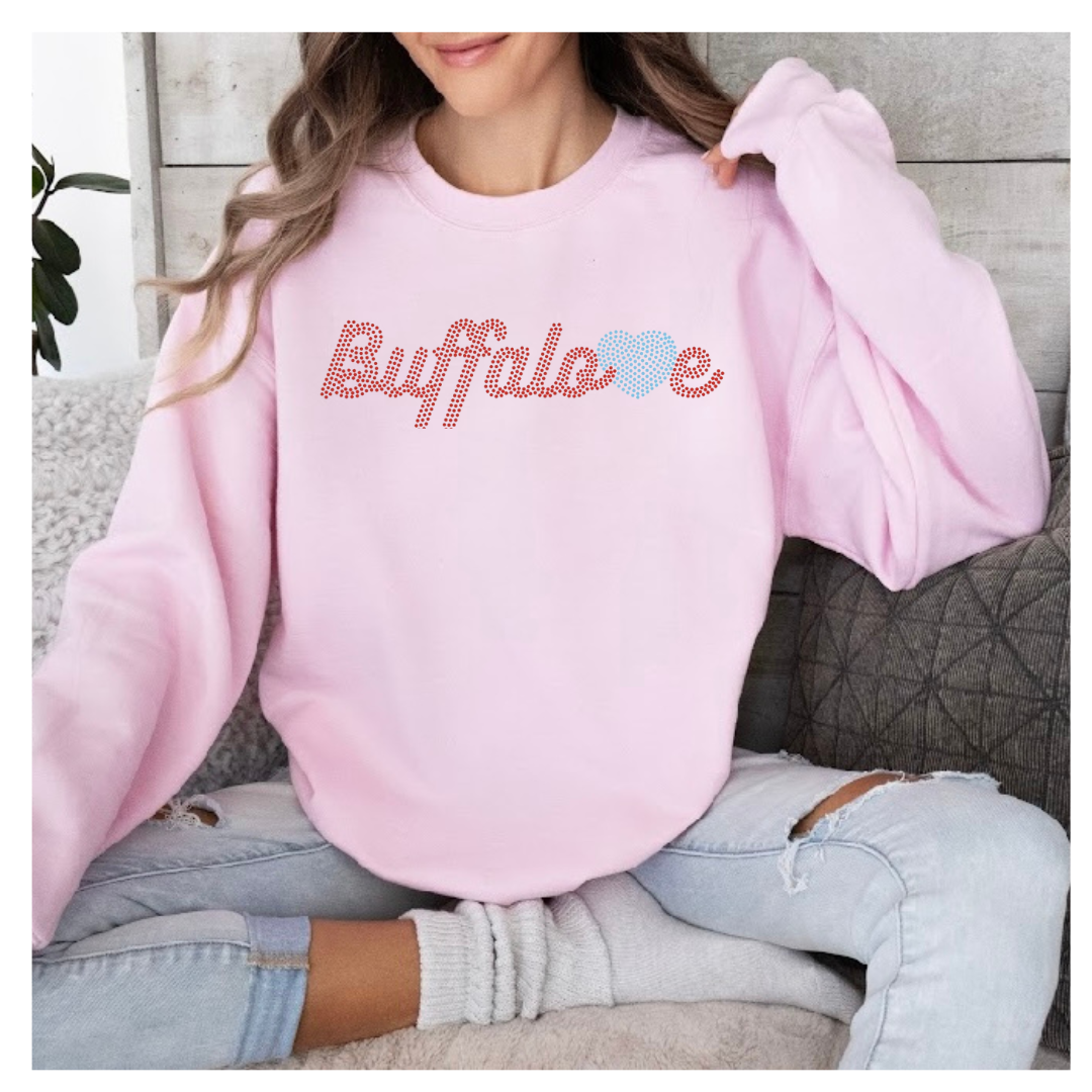 Unisex Pink Crew “Buffalo💙e”