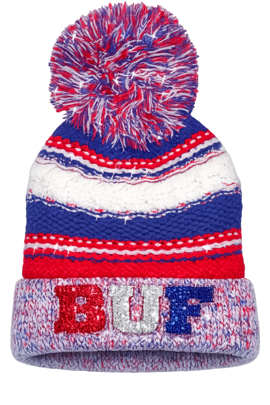 BUFFALO FOOTBALL Pom Knit Hat