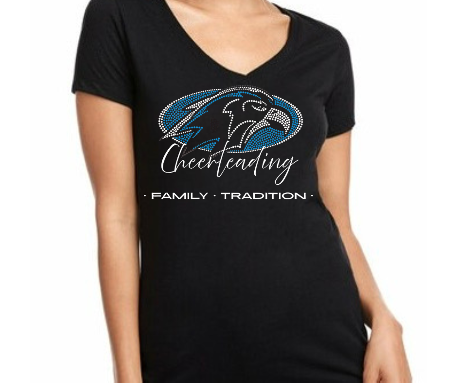 Frontier Cheer V-Neck Tee
