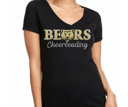 JFK Cheer V-Neck Tee