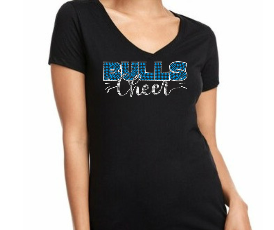 UB BULLS Cheer V-Neck Tee