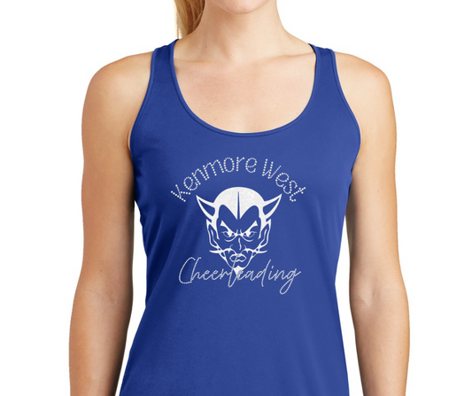 Kenmore West Cheer Razorback Performance Tank