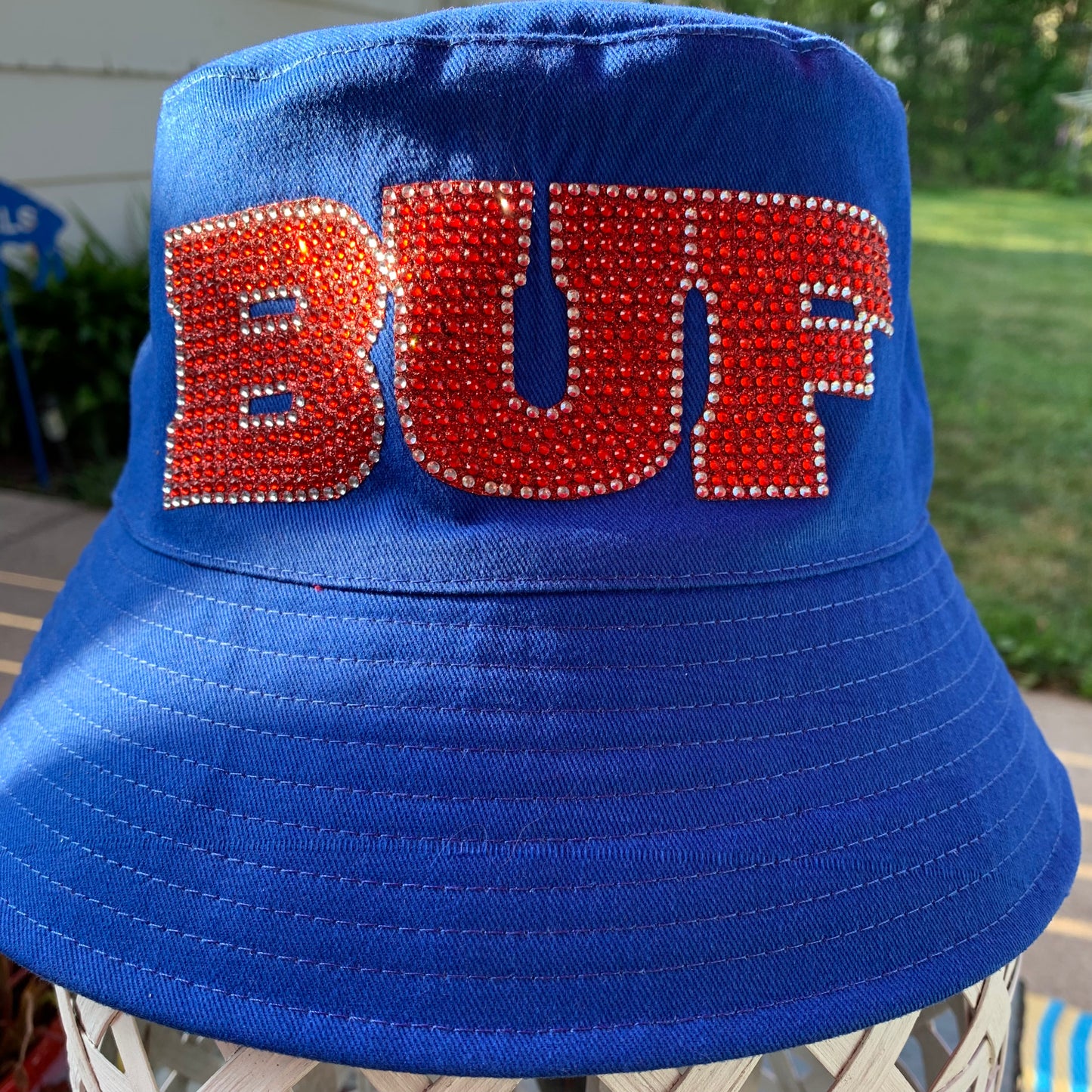 Bucket Royal Hat w/Red Bling