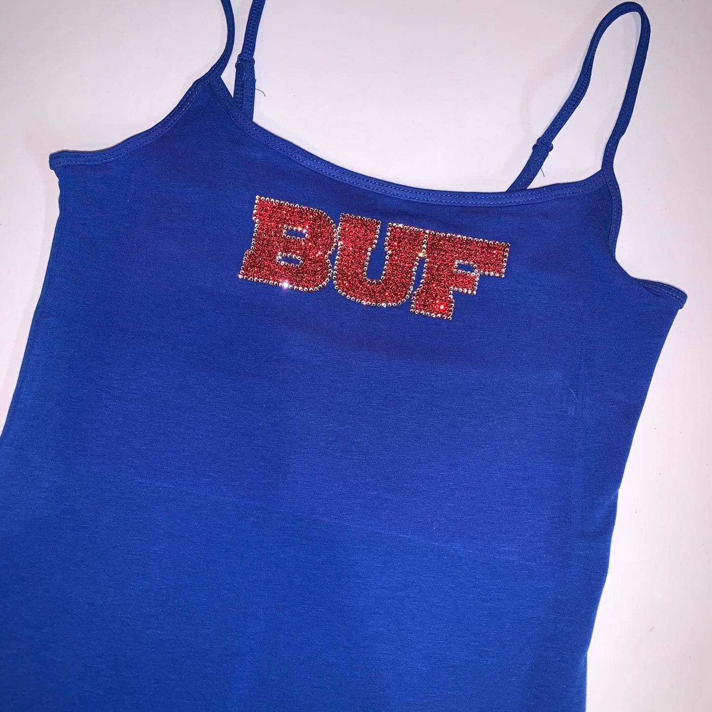Cami Royal Tank w/Red Bling