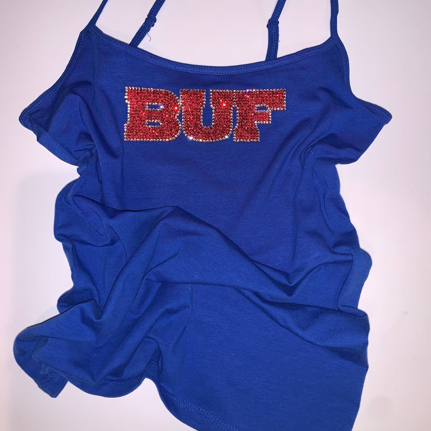 Cami Royal Tank w/Red Bling