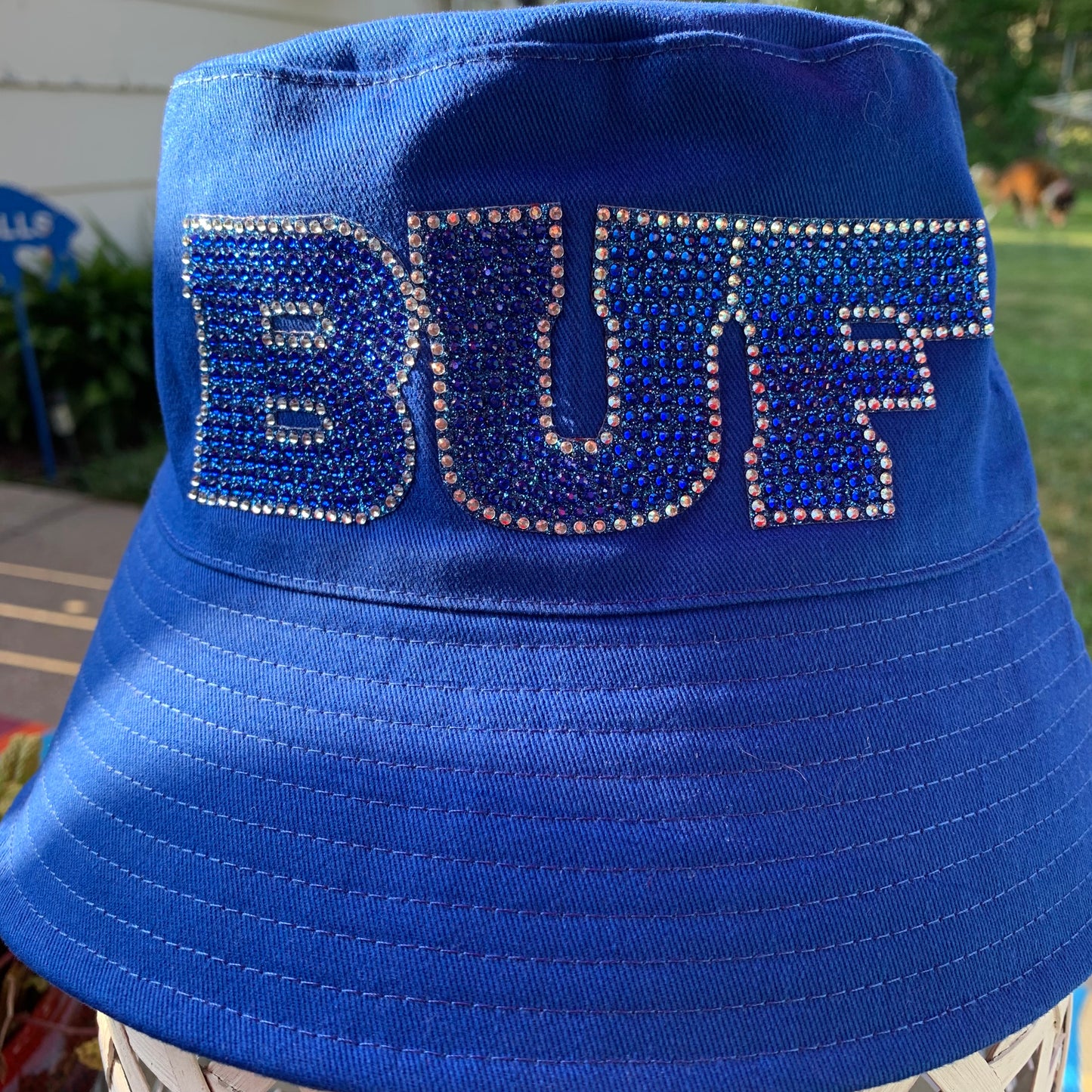 Bucket Royal Hat w/Royal Bling