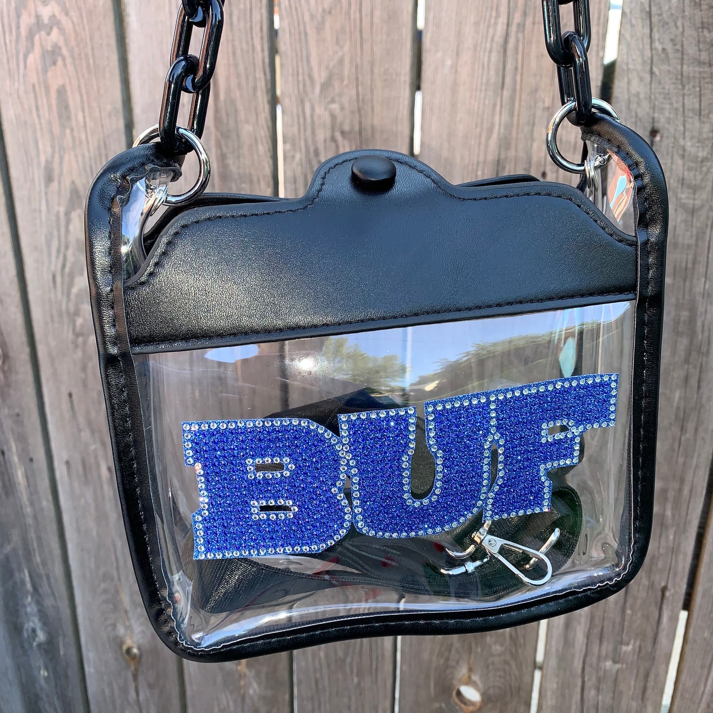 Crossbody Bag (black w/royal bling)